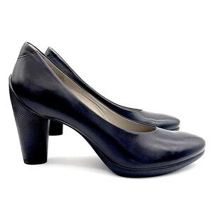 ECCO Sculptured 75 Pump black genuine leather women’s office business size 10.5
